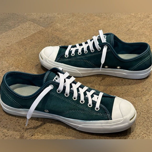 Converse Jack Purcell Pro shoes. Teal suede.  Gently used. Men’s 10.5. EUR 44.5. - Picture 3 of 11